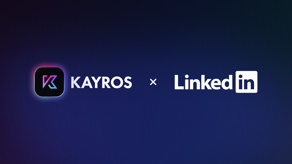 Kayros is now live on LinkedIn !